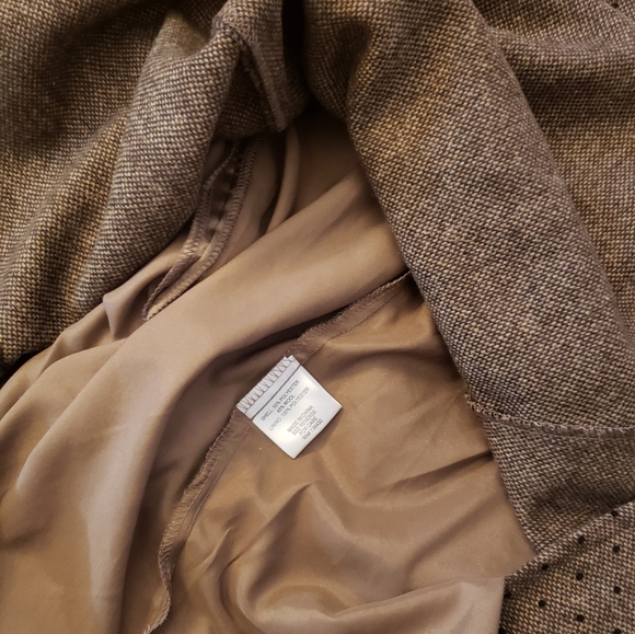 Modcloth Wool Skirt Brown Dot knee length - Picture 6 of 6